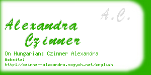 alexandra czinner business card